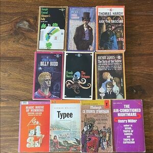 10 Mixed Lot Vintage 60s Classic Paperback Books Signet Classics + More
